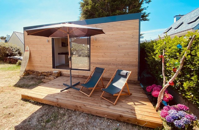 Beach Loft, new comfortable 20m2 studio, 50 m from the beach, Le Poudu, South Brittany