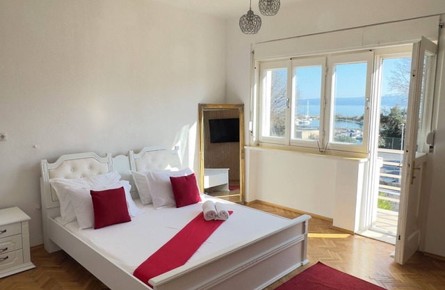 Beach Villa at Split Top location, with pool, sea view and tropical garden