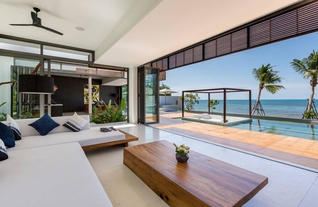 Beachfront Villa Malouna - 6 beds plus 1 kid bed sleep 12+6