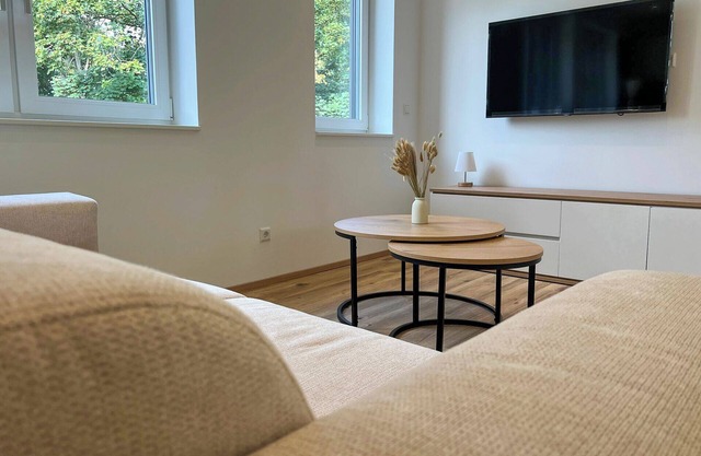 Beautiful 70 sqm newly built apartment with terrace in the countryside | 20 min to Heidelberg