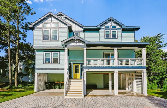 Beautiful Corolla Soundfront Home with Private Pool and Secluded Dock!