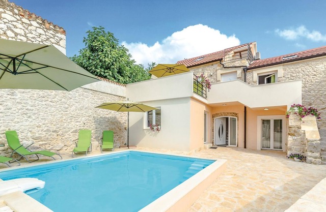 Beautiful stone house, furnished in modern-rustic style.