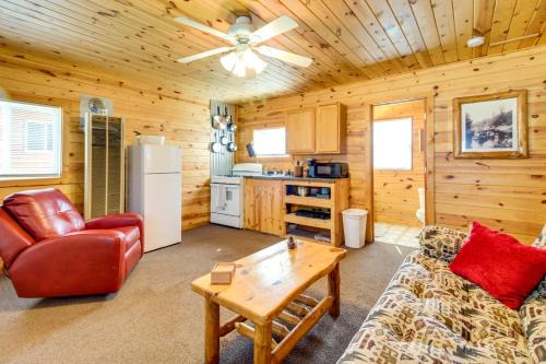 Boat and Fish on Mille Lacs Lake Walleye Cabin