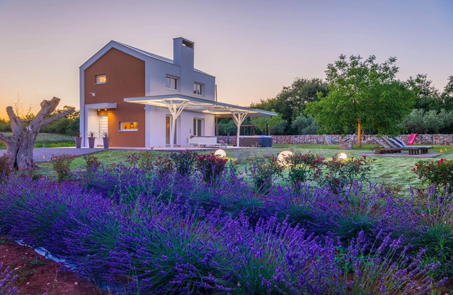 Brajdine Lounge overlooking an enchanting lavender field
