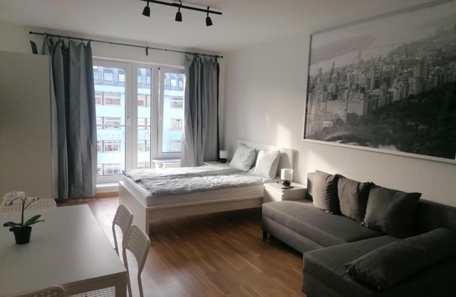 Brand new studio apartment #71 with free secure parking in the center