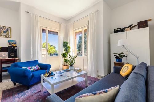 Bright Vatican Suite with Garden View Balcony and Full Kitchen