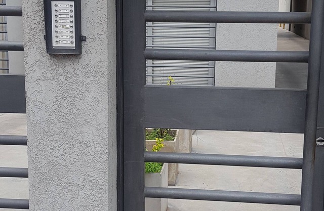 brown apartment complex