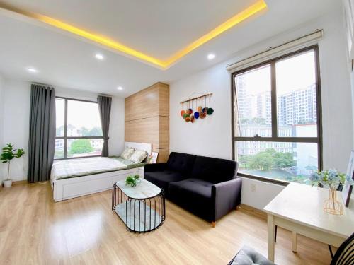 Căn hộ studio 2 cửa sổ, gần sân bay