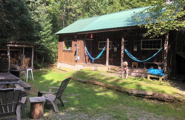 Cabin 7min to Ski Stratton-Wood Stove,Starry Skies,Fire Pit,Views,Dogs OK