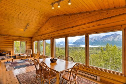 Cabin with Glacier Views Walk to Matanuska River!