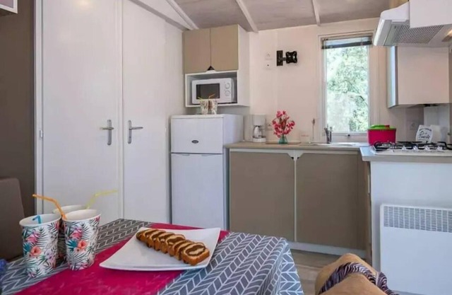 Campsite La Pinède in Provence * - Mobile Home Aneth Plus 3 Rooms 4 People Air Conditioning + TV