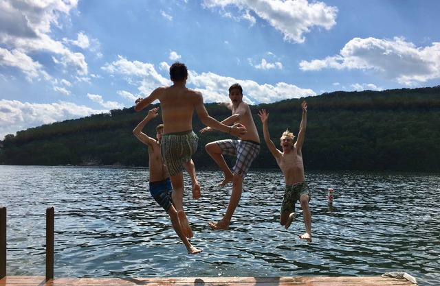 Candlewood lakefront home with private dock & kayaks.