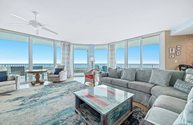 Caribe 4BR, Panoramic Gulf Views, Lazy River, Hot Tub, 2 Min To Beach, Sleeps 12