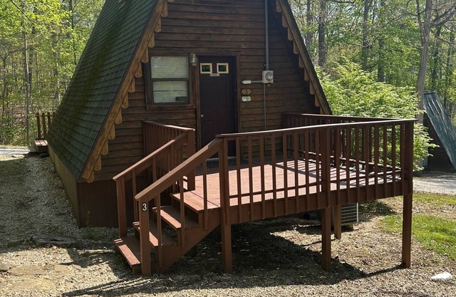Cedar A-Frame Cabin 3 located on Patoka Lake in Southern Indiana
