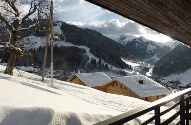 Chalet for 6-8 people with fireplace, south-facing and garage, 5 min from center