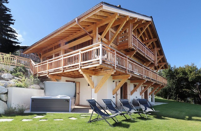 Chalet 12 pers Modern & Cozy - view of Mont-Blanc - jacuzzi & sauna