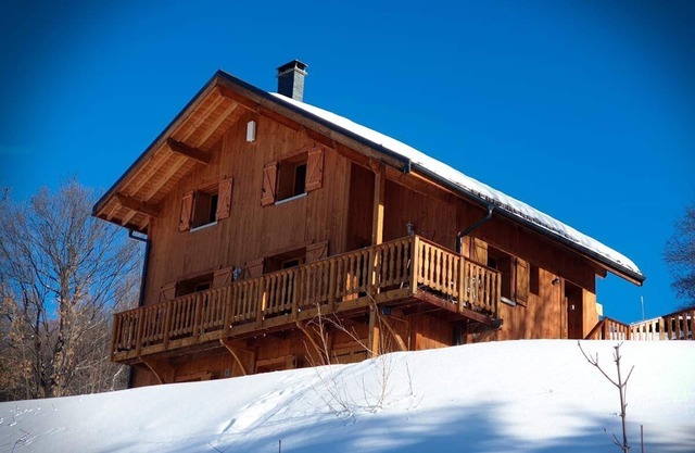Chalet of 2016, at 1310 m above the valley of the Maurienne