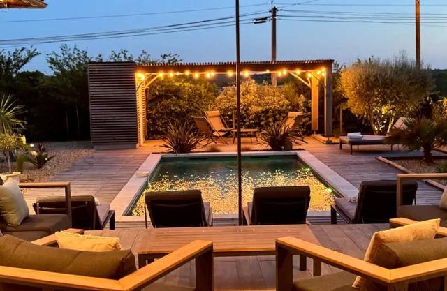 Charmante Villa, 10pers, Clim,piscine,grand Jardin