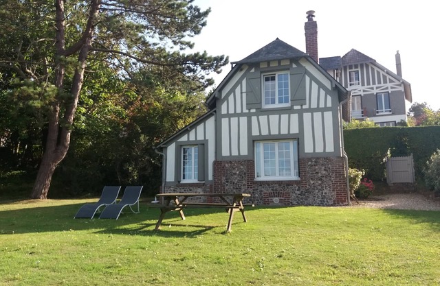 Charming house in a scenery garden, sea sight