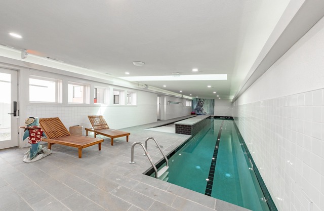 Chic Lake Stay w/Pool, Dock & Fireplaces