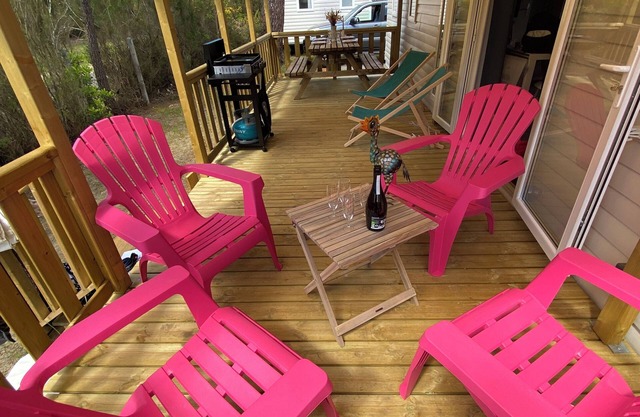 Claouey, "les Embruns" Cap Ferret, MH premium 6/8 pers, air-conditioned, water park