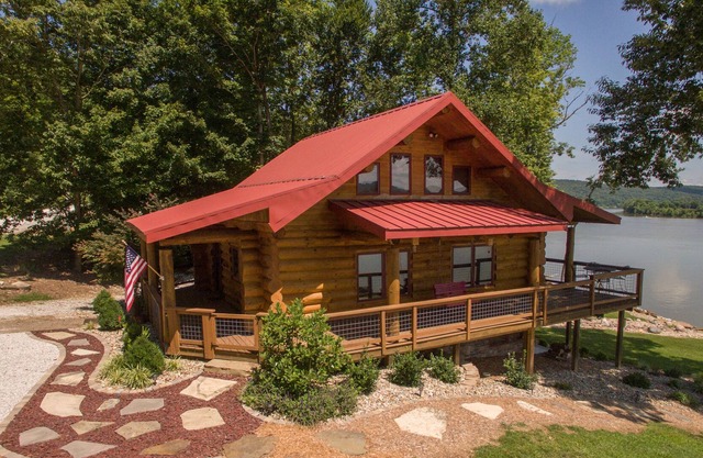 Come sit, relax and unwind on the covered wraparound deck along the River.