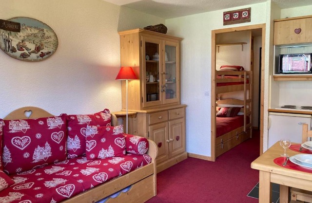 Confortable Studio Cabine Montagne, Balcon Nord, Skis aux Pieds, Proche Centre Morzine - FR-1-634-68