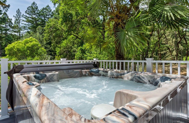 Cosmo Retreat~Stylish Fun in the Redwoods w/BocceBall/HotTub/Pup/WiFi/AC