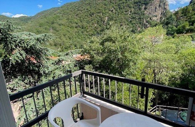 Cozy F2 Apartment with Parking, Balconies, and WIFI Near Thermal Baths