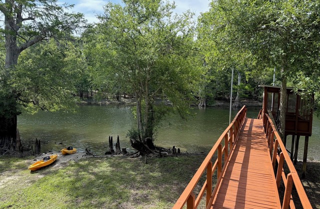 Cozy Log Cabin Retreat on the Santa Fe River – Nature, Kayaking & Relaxation!