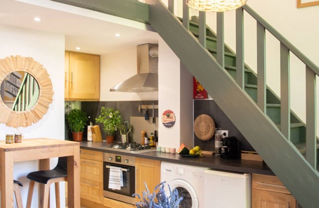 Cozy mezzanine in historic building, comfort assured