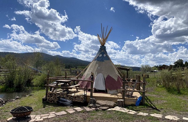 Cute Tipi in Tres Piedras for New Mexico Glamping Escapes