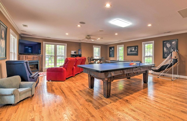 Dock & Fire Pit: Mt Gilead Villa on Lake Tillery