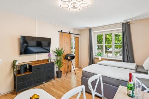 DresdenStay Nähe Elbepark 2 Schlafzimmer Kamin PS4