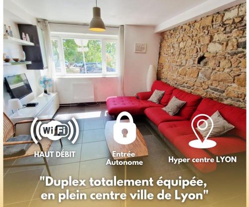 Duplex pour 5 pers, à 2 pas de l'Opéra de Lyon