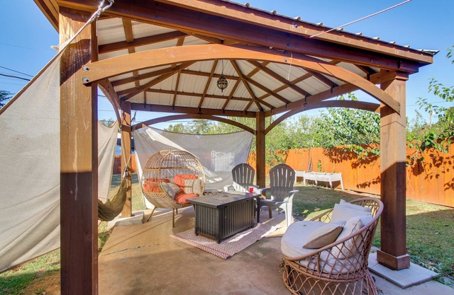 Easy OKC Access! Quiet Home w/Yard & Workspace