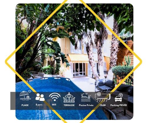 Eden Housse Villa, pool, 2 min to beaches
