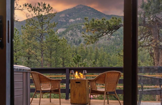 Elegant A-Frame w/Hot Tub Views! Close to town, skiing, & hiking!