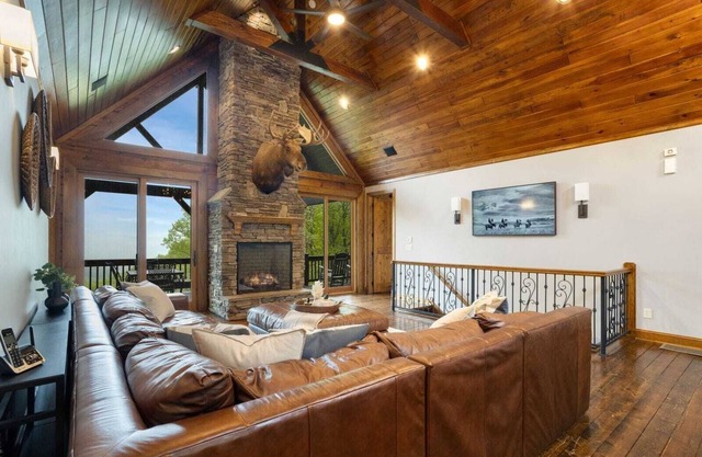 Enchanting Log Home with 4 Suites