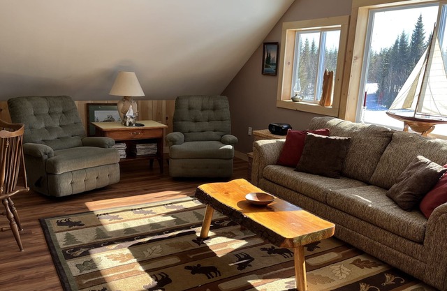 End of Eustis Ridge Rd! Eustis Maine. New custom built apartment above garage.