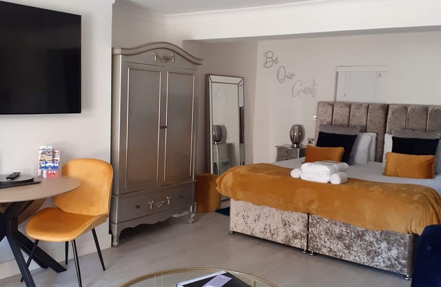 Enjoy a stylish experience at this centrally-located apartment.