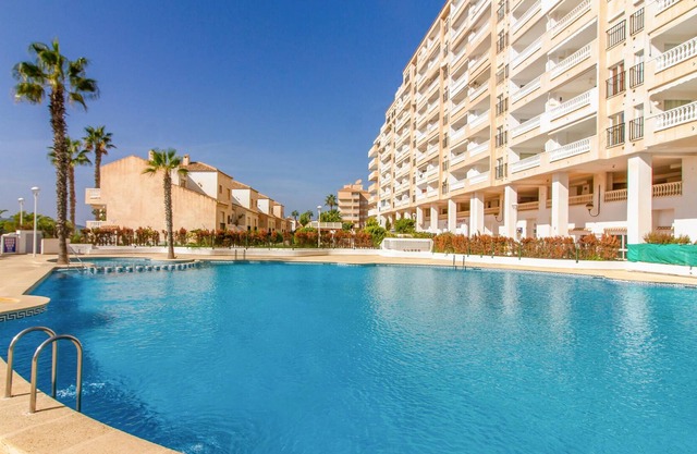 Enjoy a unique panoramic view of the sea in this beachfront vacation rental.
