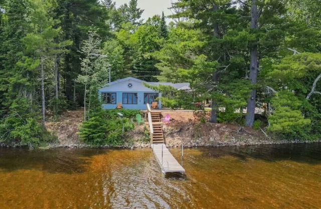 Enjoy the Autumn colours on the edge of Algonquin park at Gramma's on the Lake