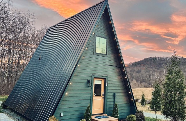 Escape to this unique a-frame cabin minutes from Old Rag Mountain