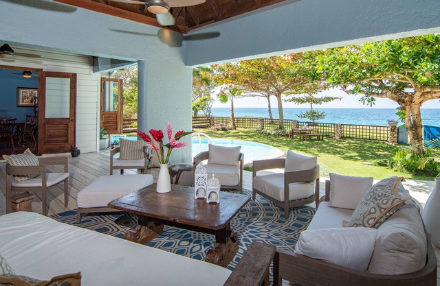 Exclusive Oceanfront Villa in Charming Jamaican North Coast Resort Town