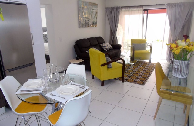 Executive condo with a tasteful retro touch