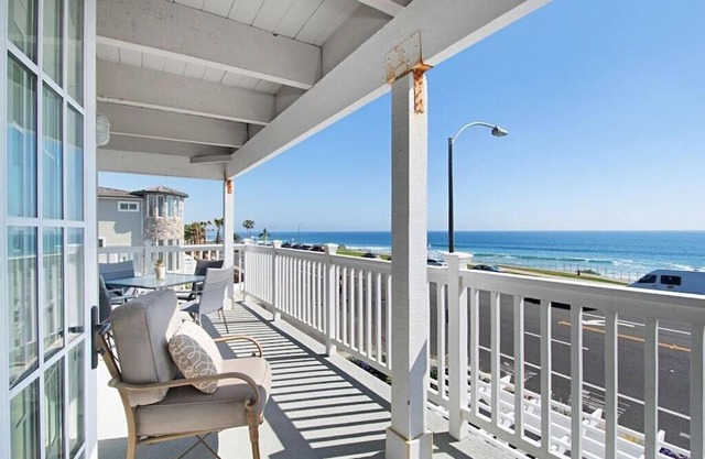 Expansive Ocean View, Private Balcony, Across from Beach