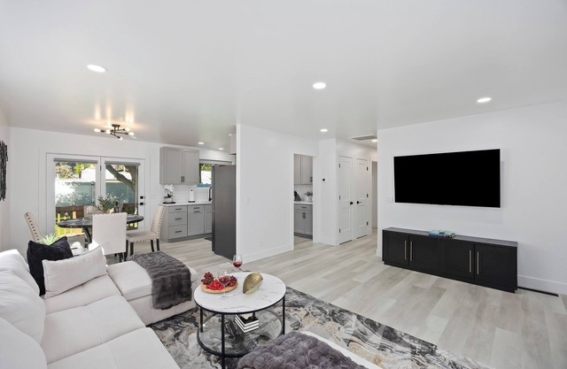 Experience elevated comfort in this thoughtfully designed retreat. Featuring two inviting bedrooms, a fully equipped kitchen, and serene details, it blends simplicity with style for a clean, welcoming stay.