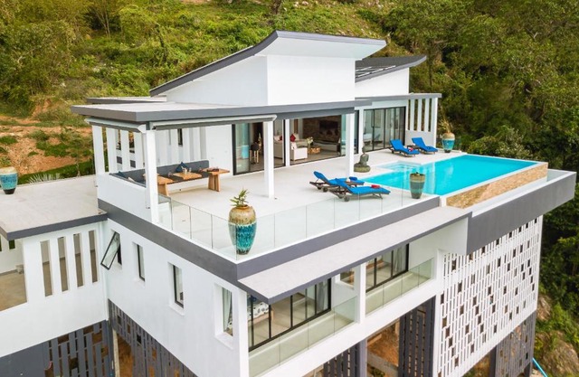 Fabuleuse villa Alizés vue mer, avec Staff et véhicule 4x4