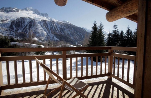 Facing Mont Blanc, in Argentière